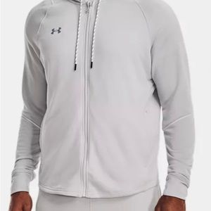 UNDER ARMOUR DRIVE WARMUP / ZIP-UP HOODIES / MENS/ GRAY/M